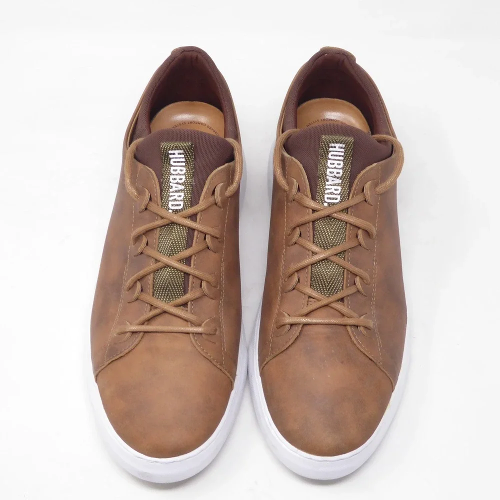 Samuel Hubbard Mens Flight Sneakers Brown Leather Lace Up Size 9 M1600-002